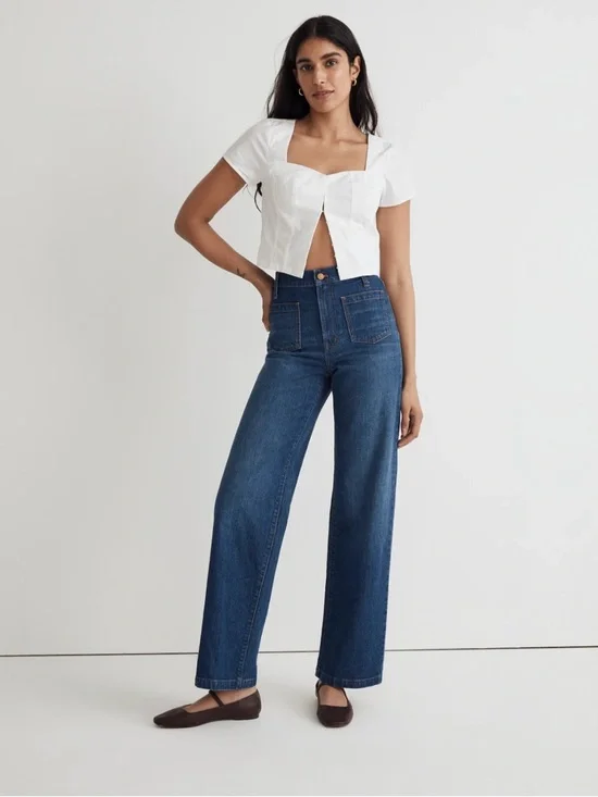 Madewell Perfect Vintage Wide Leg Jean - Picture 1 of 7